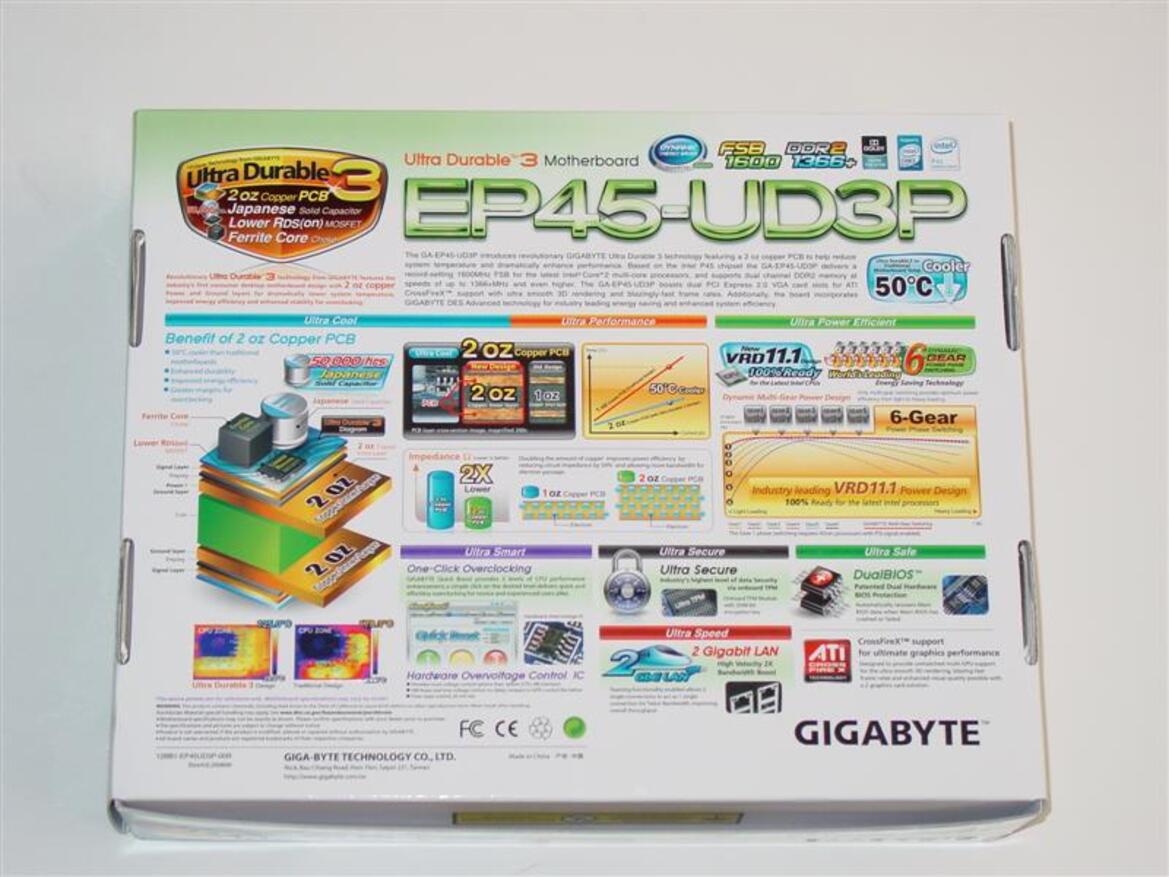 Gigabyte GA-EP45-UD3P Ultra Durable 3 Motherboard