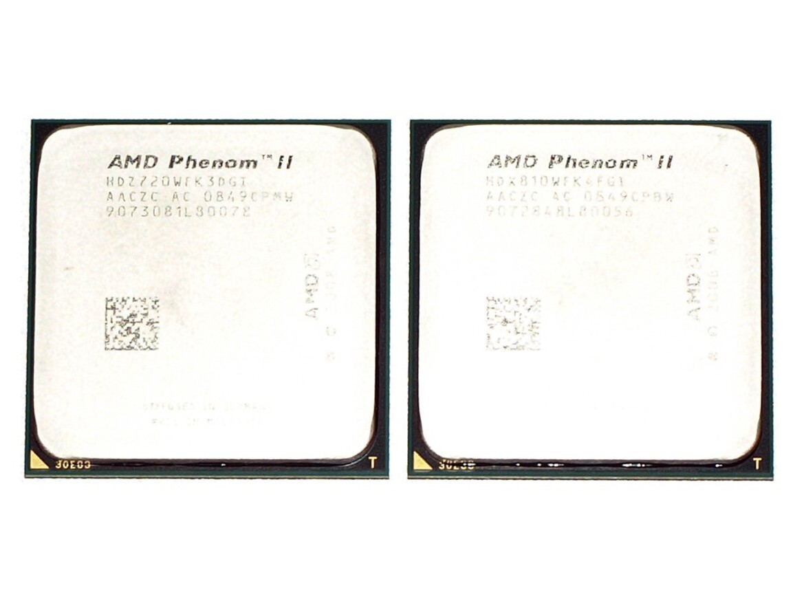 AMD Phenom II X4 810 and X3 720 BE Processors