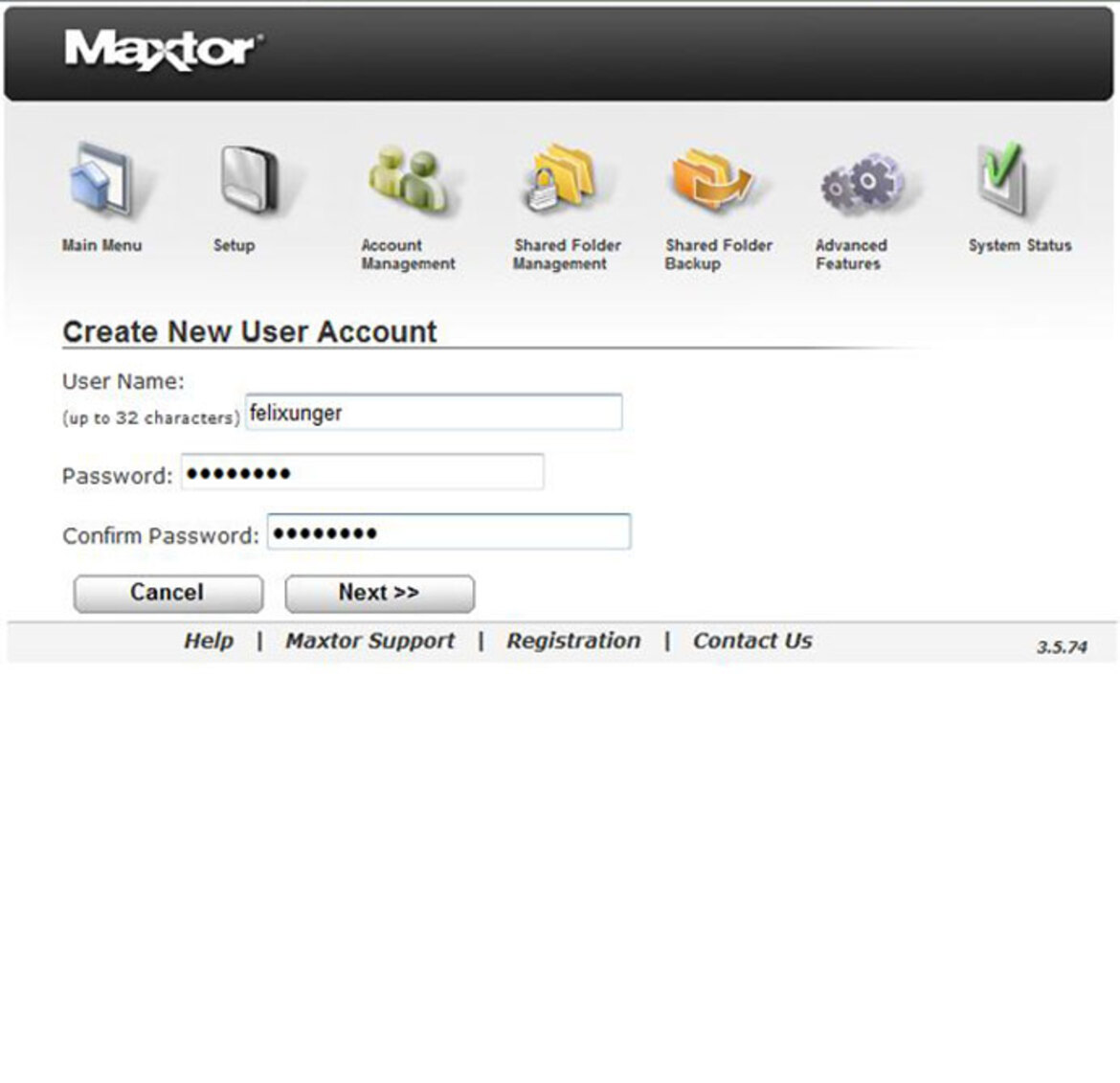 Maxtor Central Axis Business Edition NAS Server