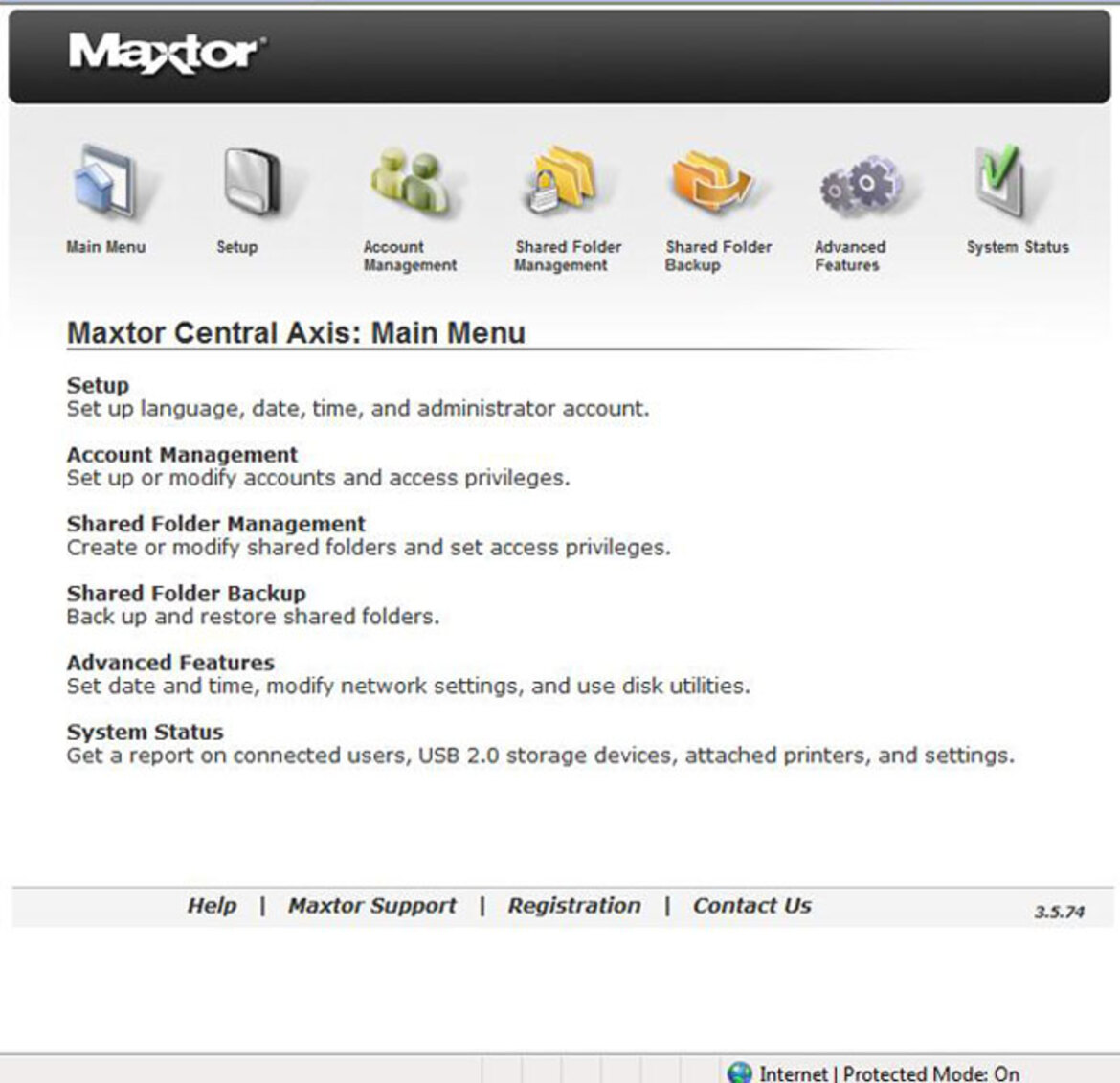 Maxtor Central Axis Business Edition NAS Server