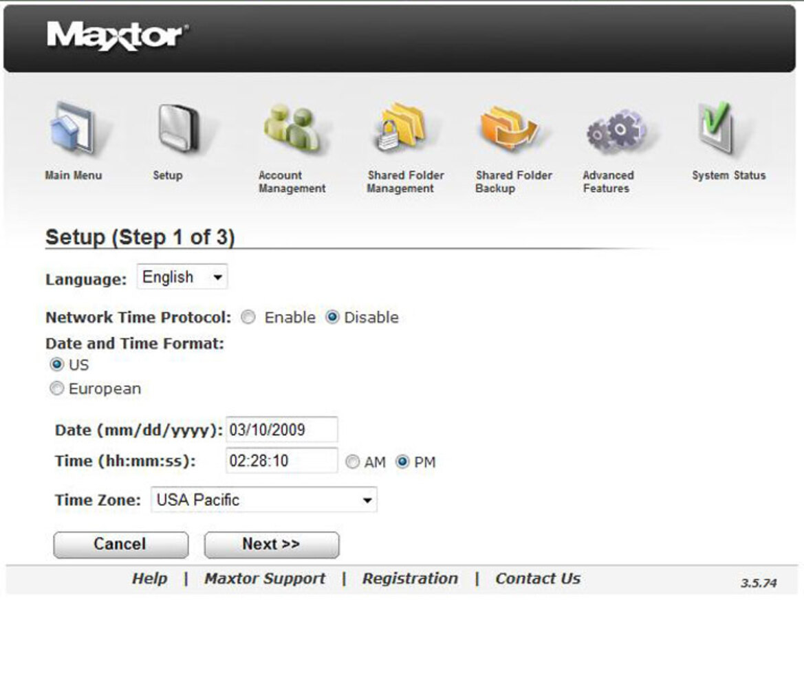 Maxtor Central Axis Business Edition NAS Server