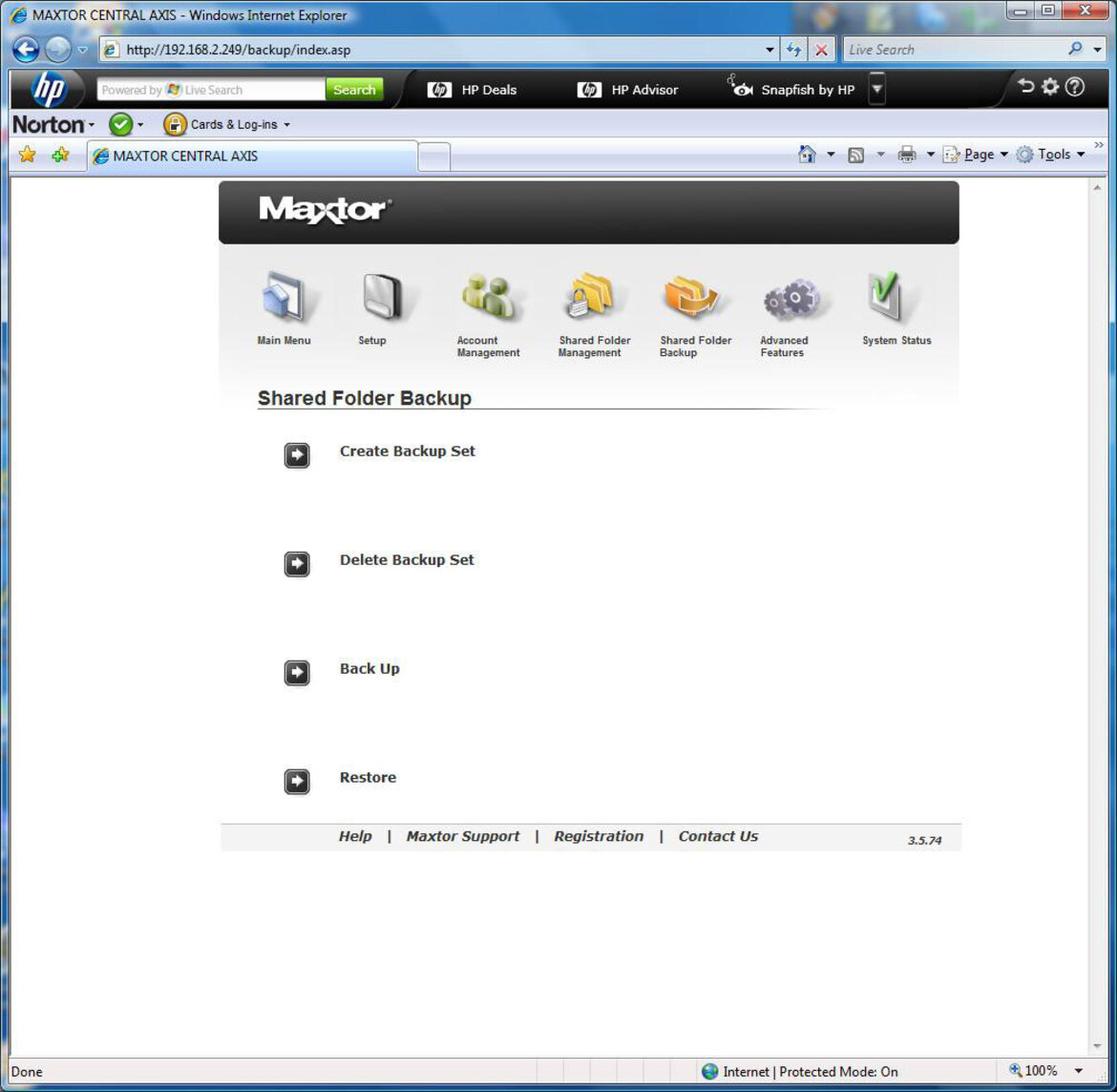 Maxtor Central Axis Business Edition NAS Server