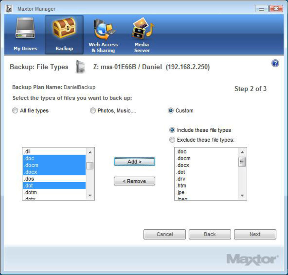 Maxtor Central Axis Business Edition NAS Server