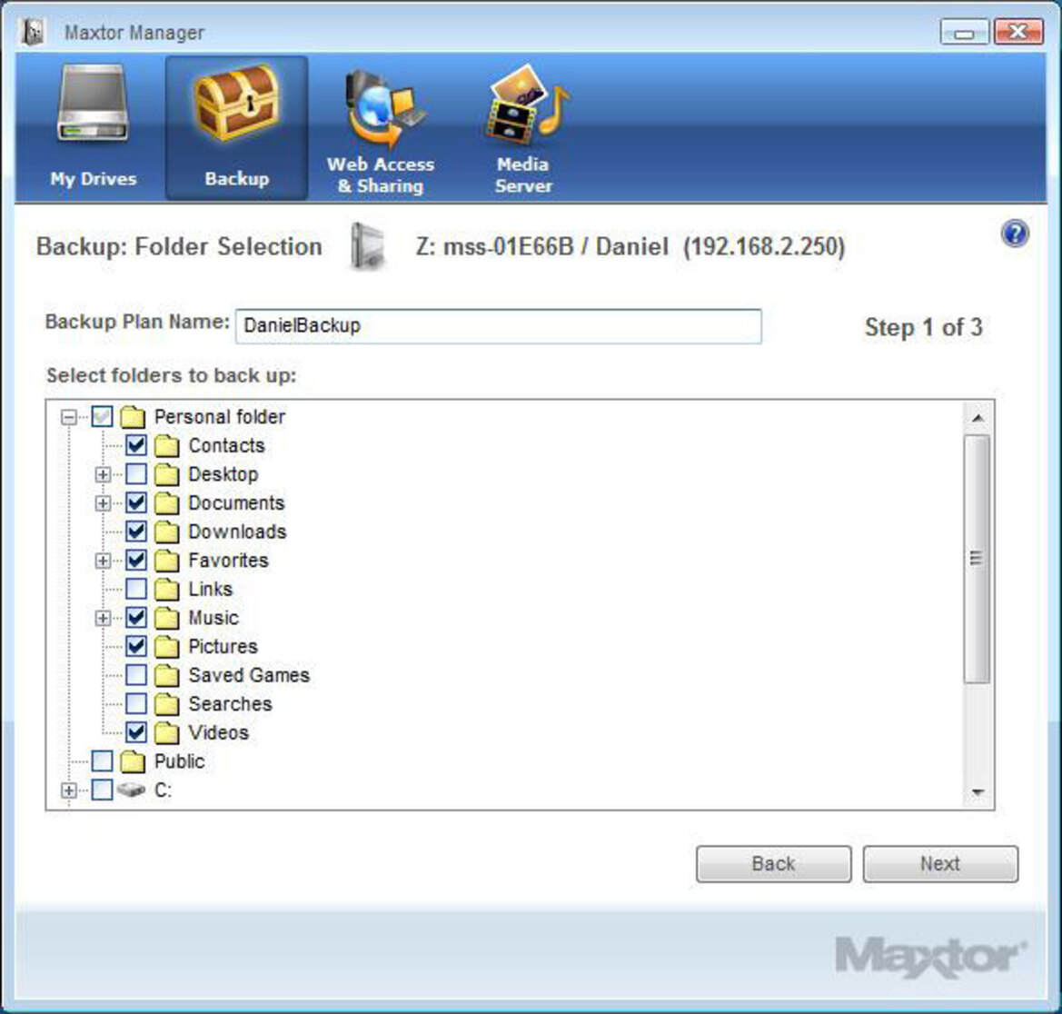 Maxtor Central Axis Business Edition NAS Server
