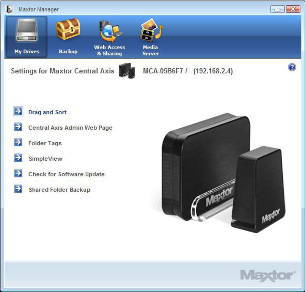 Maxtor Central Axis Business Edition NAS Server