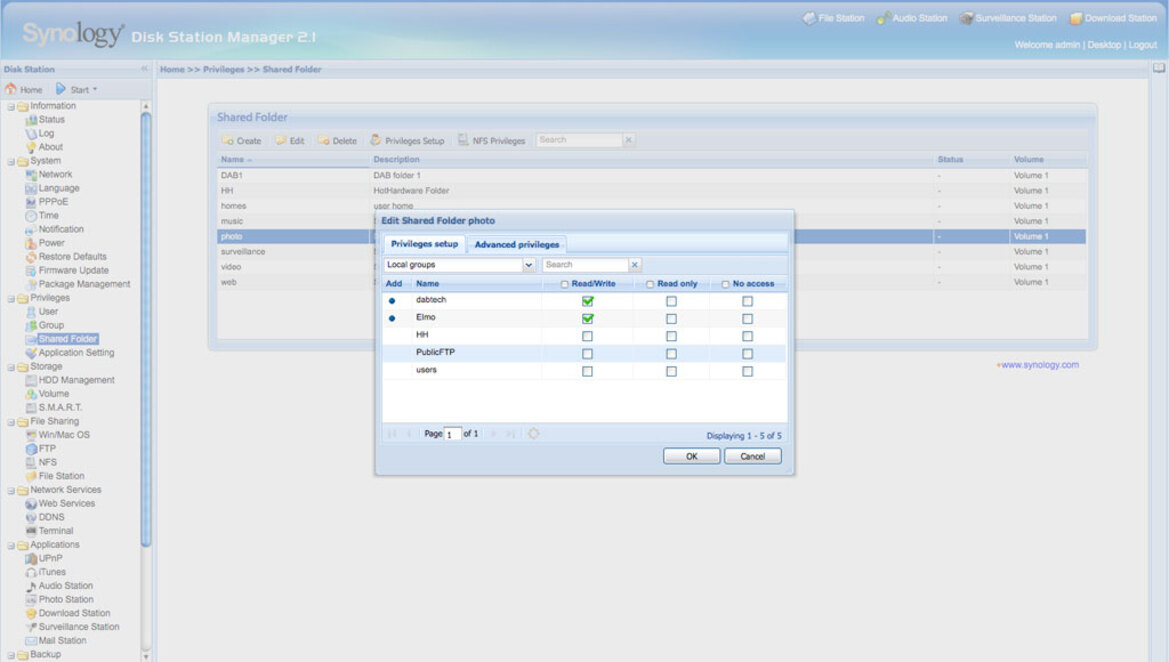 Synology Disk Station DS409+ NAS Device