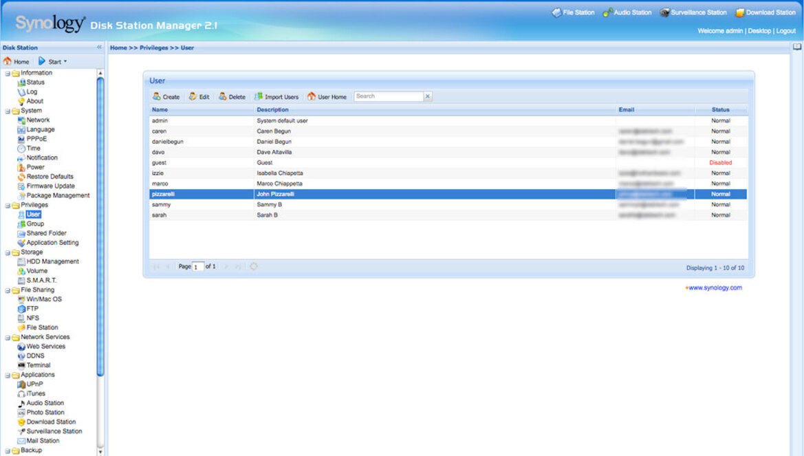 Synology Disk Station DS409+ NAS Device