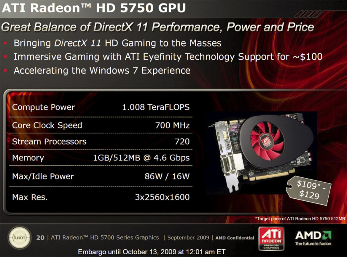 ATI Radeon HD 5770 and 5750 Mainstream DX11 GPUs