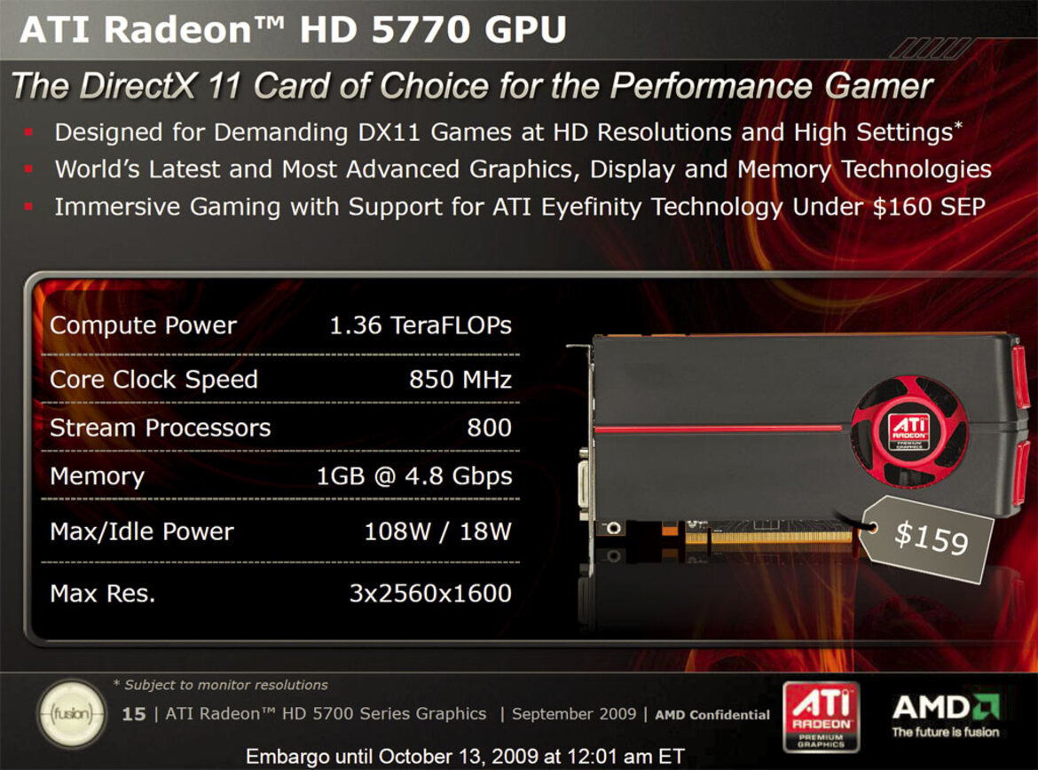 ATI Radeon HD 5770 and 5750 Mainstream DX11 GPUs
