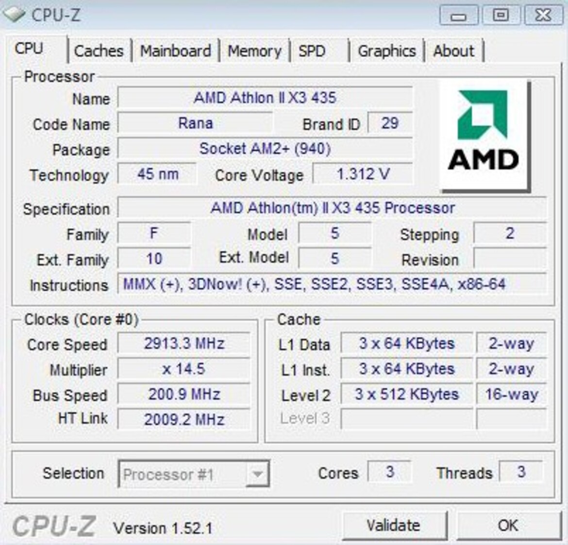 AMD Athlon II X2 240e and X3 435 Mainstream CPUs