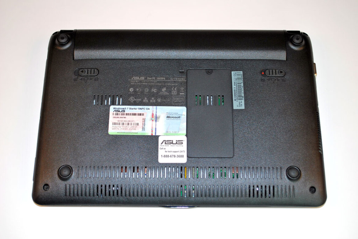 Asus Eee PC1005PE, Atom N450 Pinetrail Launch