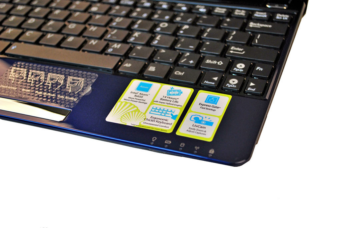 Asus Eee PC1005PE, Atom N450 Pinetrail Launch