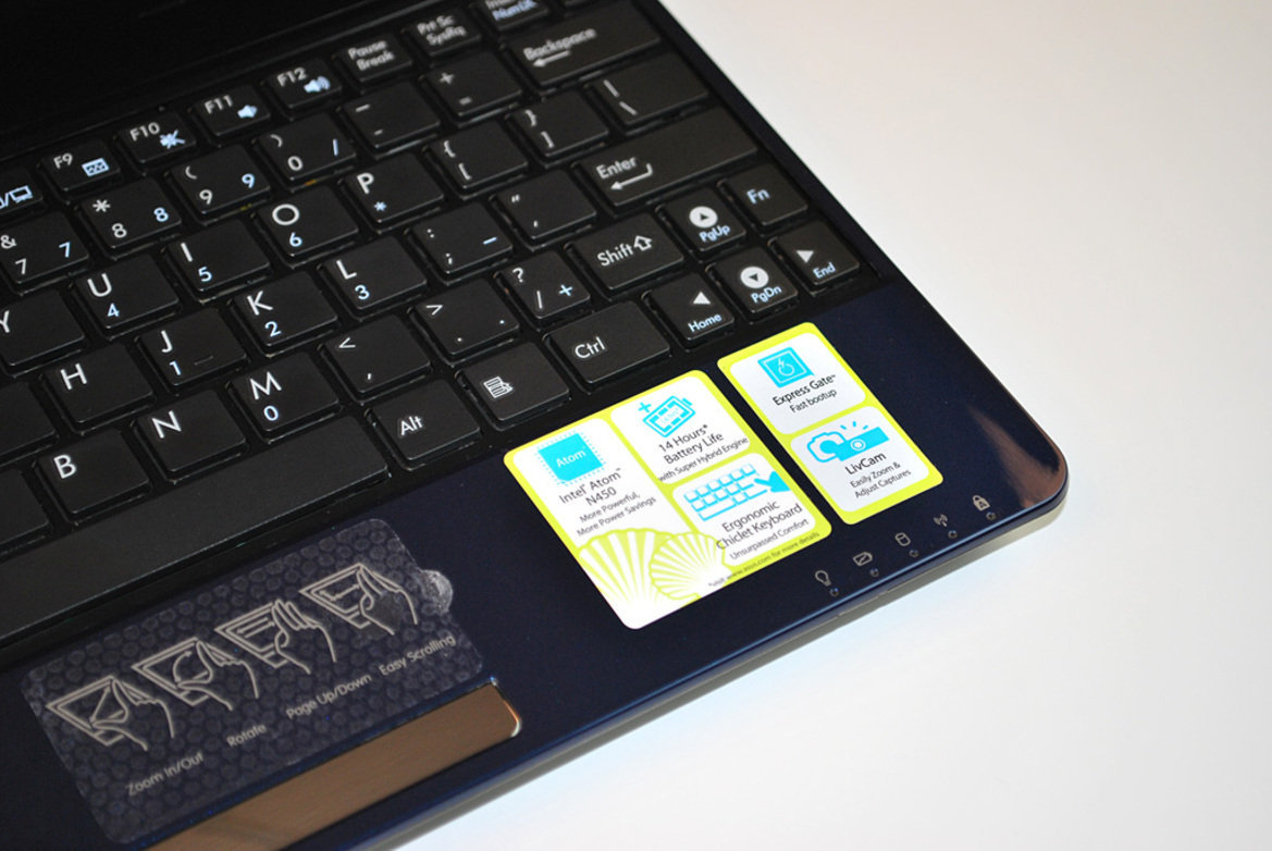 Asus Eee PC1005PE, Atom N450 Pinetrail Launch