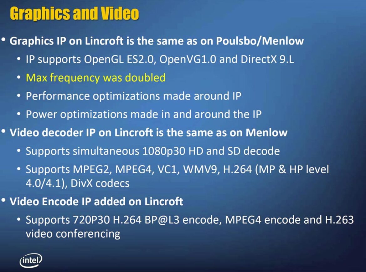 Intel Unveils Next-Gen Moorestown Atom Platform