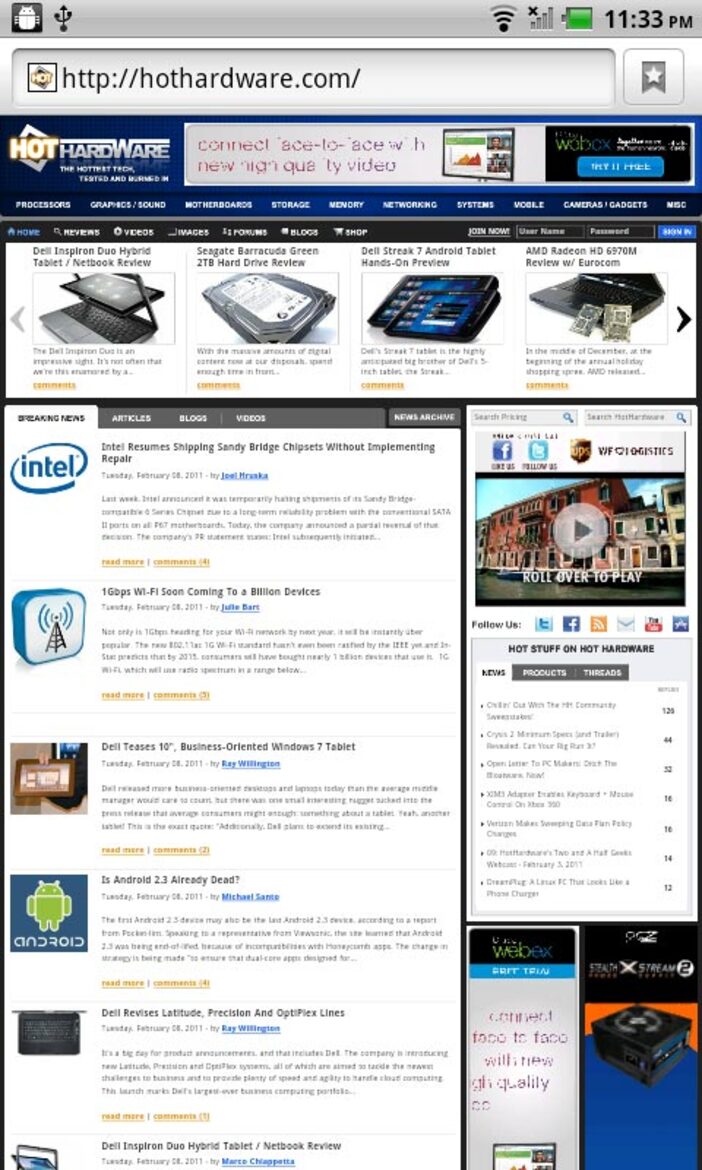 Dell Streak 7 Android Tablet Review