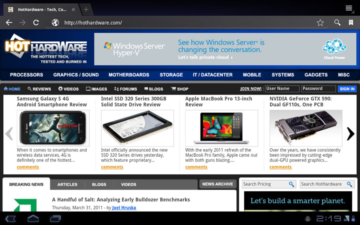 Motorola Xoom Tablet Review - Android 3.0 Arrives 