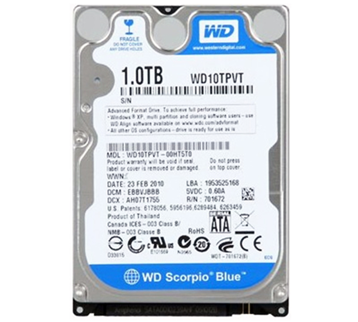 A Terabyte For Notebooks: WD Scorpio Blue 1TB Drive