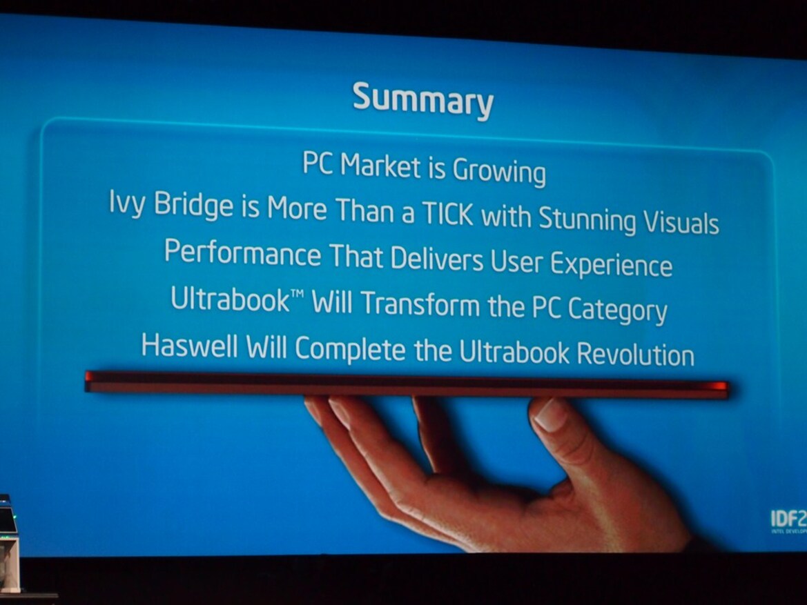 IDF 2011 Eden Keynote: Ultrabooks and Ivy Bridge