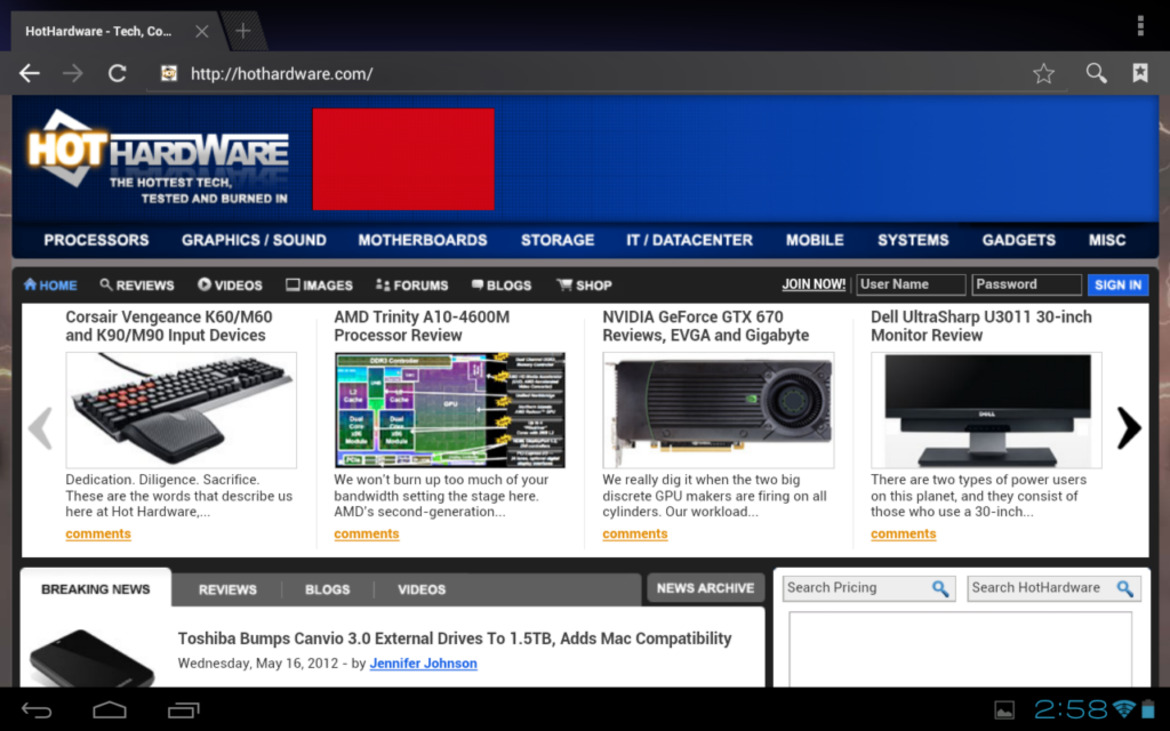 Toshiba Excite 10 LE: The World's Thinnest 10" Tablet