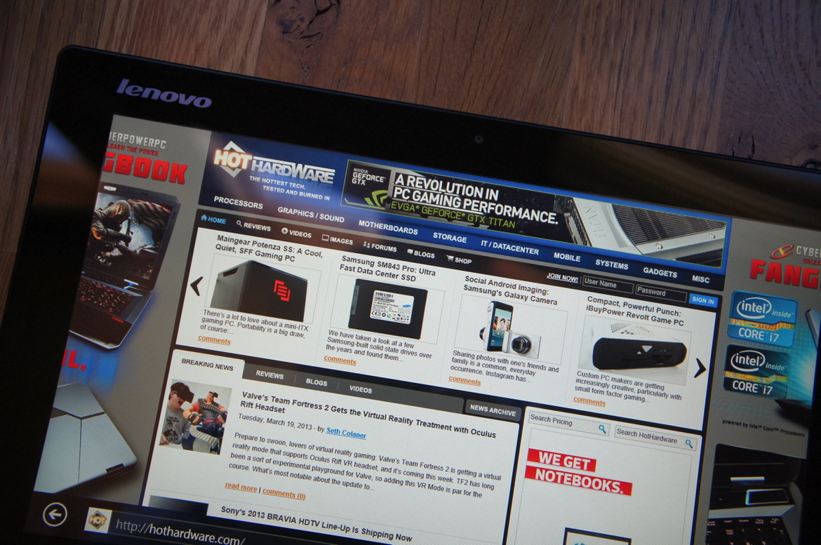 Lenovo IdeaTab Lynx Windows 8 Tablet Review