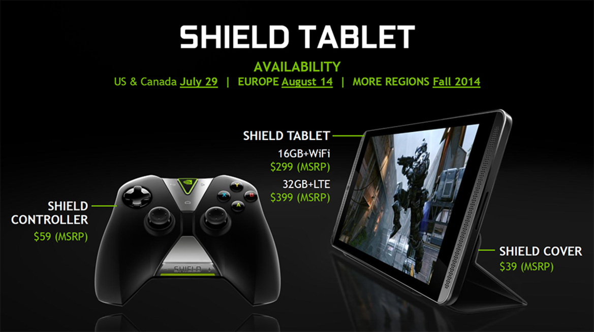 NVIDIA Debuts SHIELD Tablet and Wireless Controller