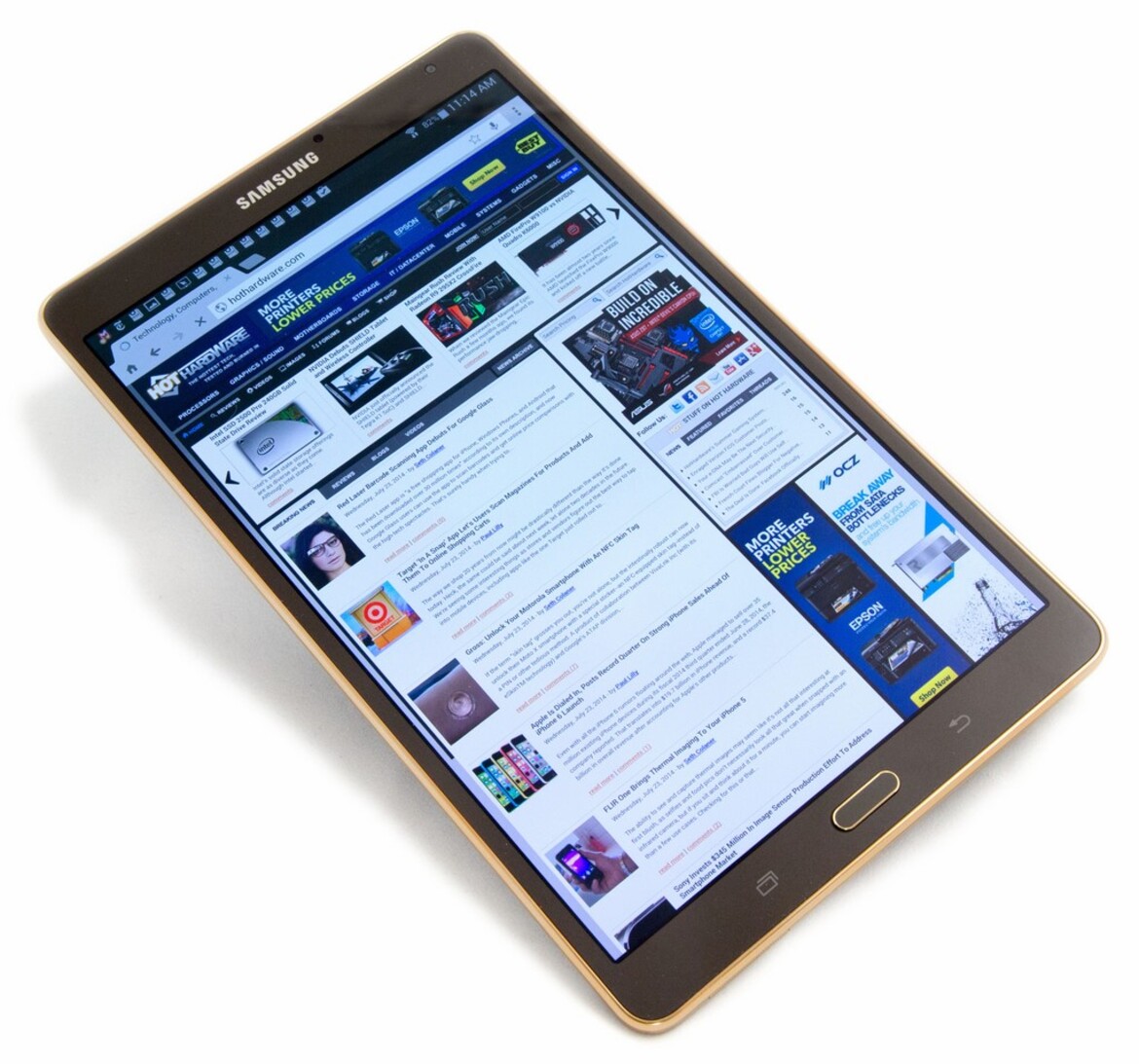 Samsung Galaxy Tab S Review, Top Shelf Android