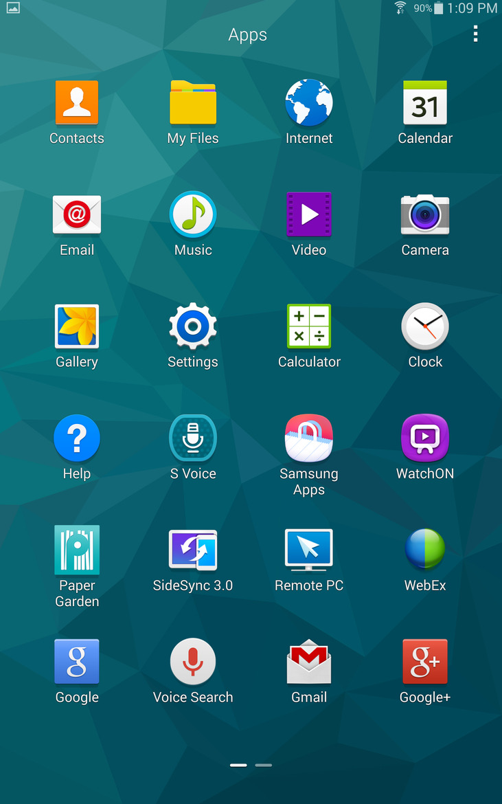 Samsung Galaxy Tab S Review, Top Shelf Android