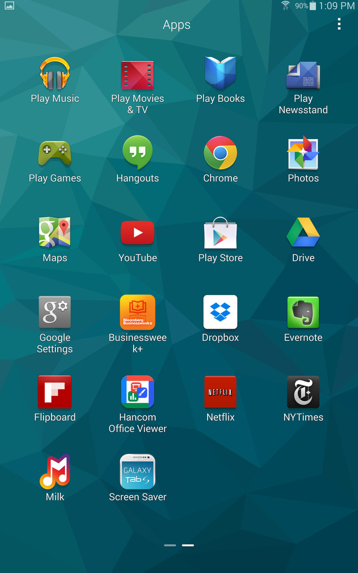 Samsung Galaxy Tab S Review, Top Shelf Android