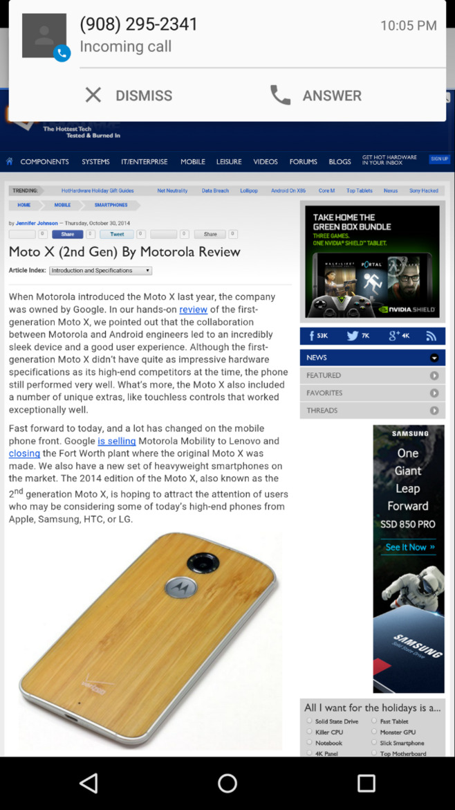 Google Nexus 6 By Motorola With Android Lollipop Review
