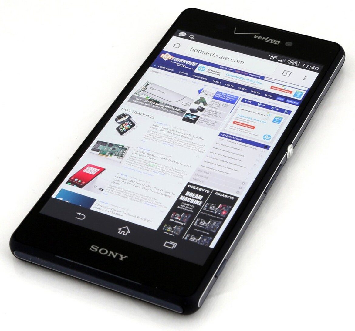 Sony Xperia Z3v Smartphone For Verizon Wireless Review