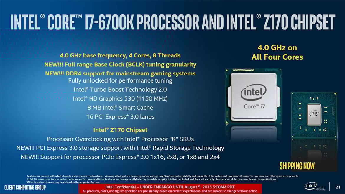 Intel Core i7-6700K And Z170 Chipset Review: Skylake For Enthusiasts