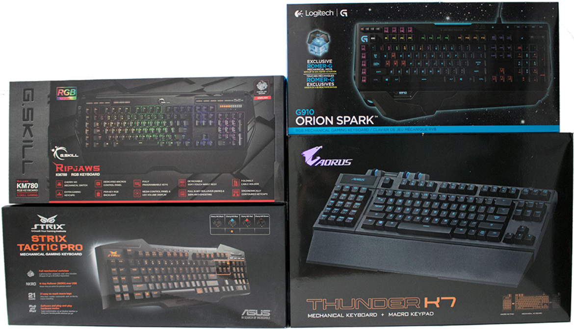 Keys To Success: Mechanical Keyboard Round-Up With ASUS, G.Skill, Aorus, Logitech