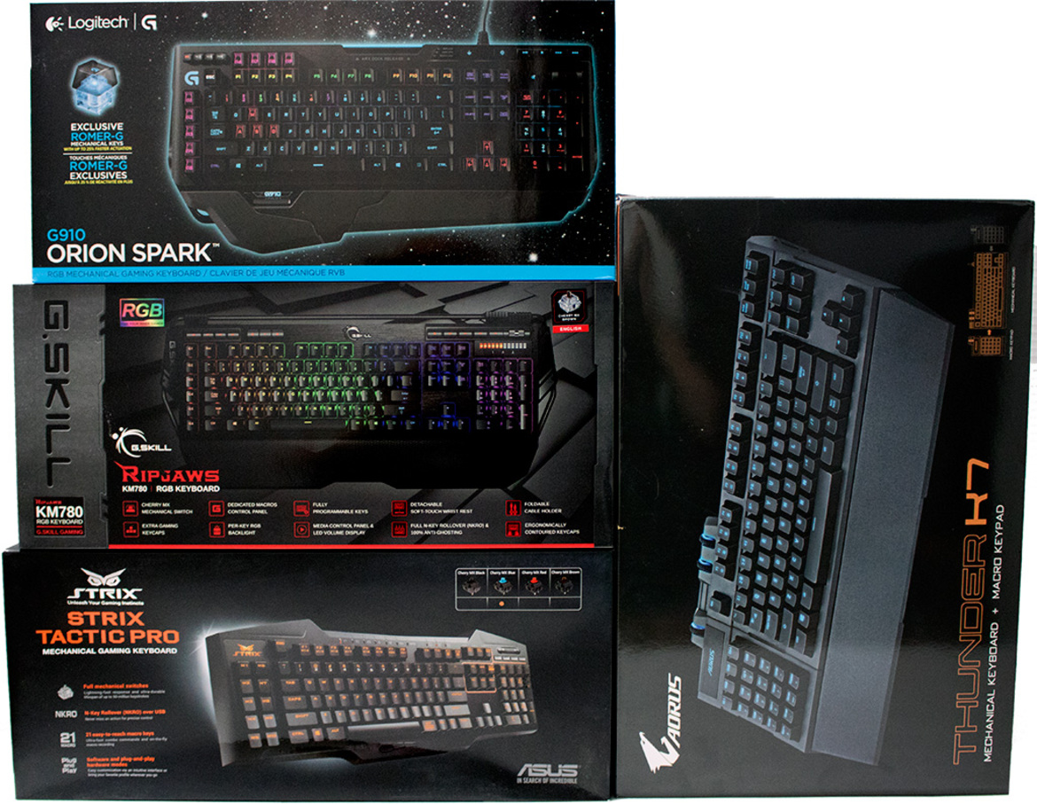 Keys To Success: Mechanical Keyboard Round-Up With ASUS, G.Skill, Aorus, Logitech