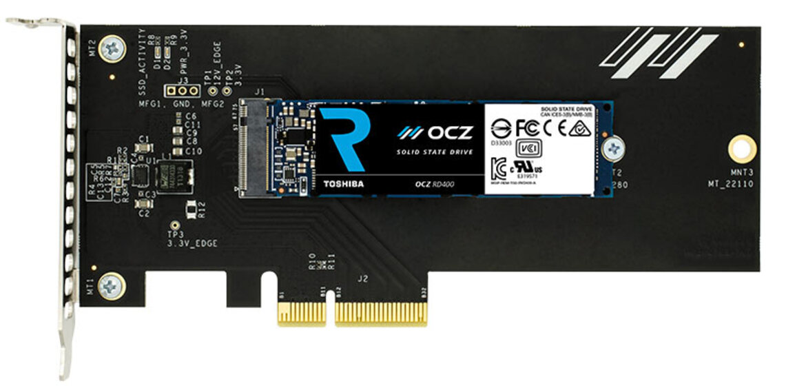 Toshiba OCZ RD400 Series High-Performance NVMe SSD Review
