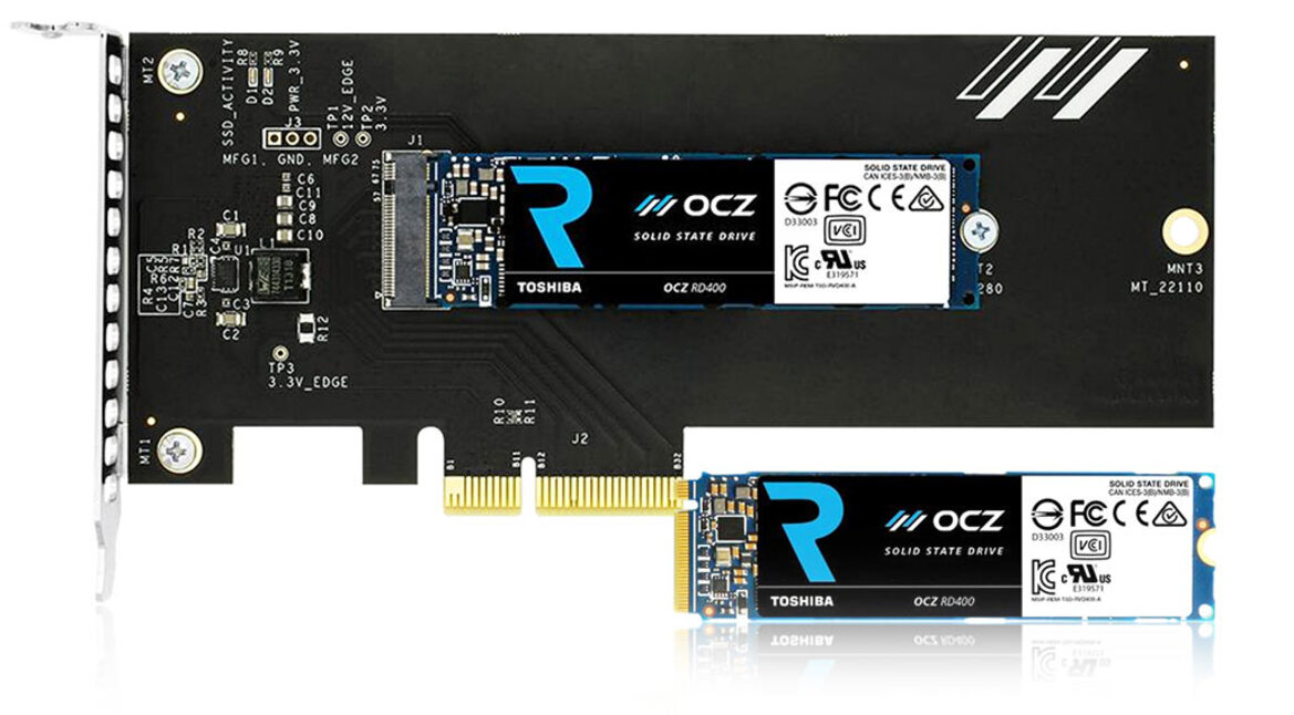 Toshiba OCZ RD400 Series High-Performance NVMe SSD Review