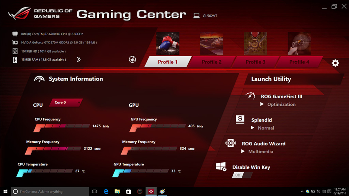 ASUS ROG Strix GL502VT-GS74 Gaming Laptop Review