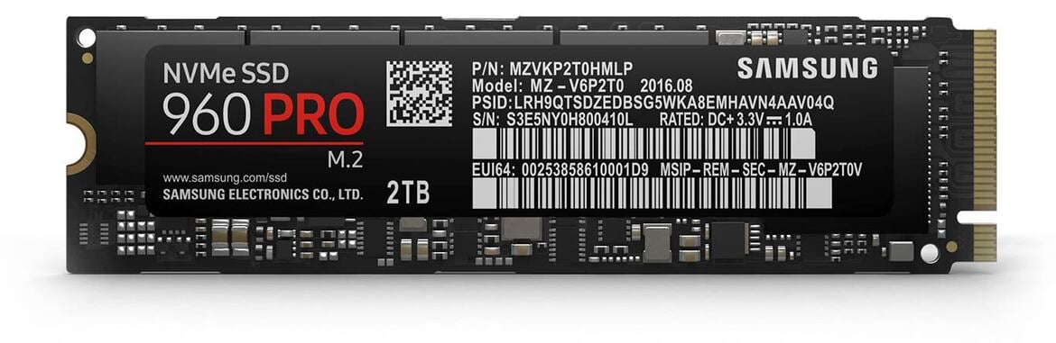 Samsung SSD 960 Pro NVMe M.2 Review: Blazing Fast, Solid State Storage