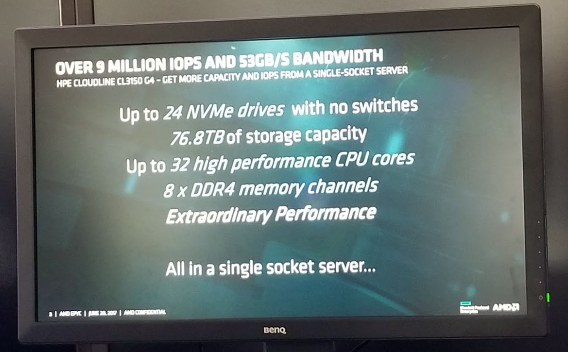 AMD Unveils EPYC 7000 Series Processors And Platform To Take On Intel In the Data Center