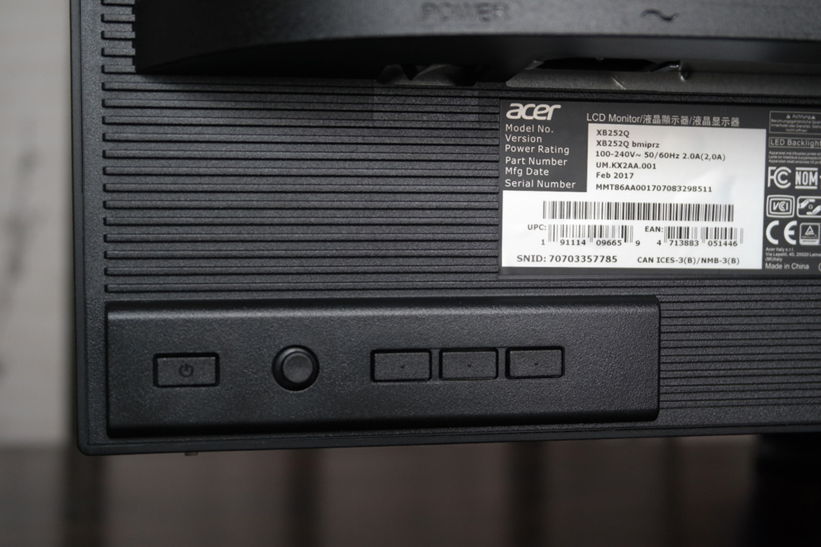 Acer Predator XB252Q High Speed 240Hz G-Sync Gaming Monitor Review