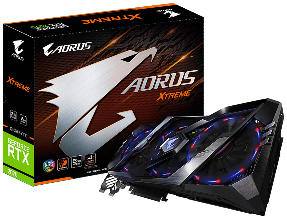 Gigabyte Aorus GeForce RTX 2070 Xtreme Review: Overclocked, Custom Outputs