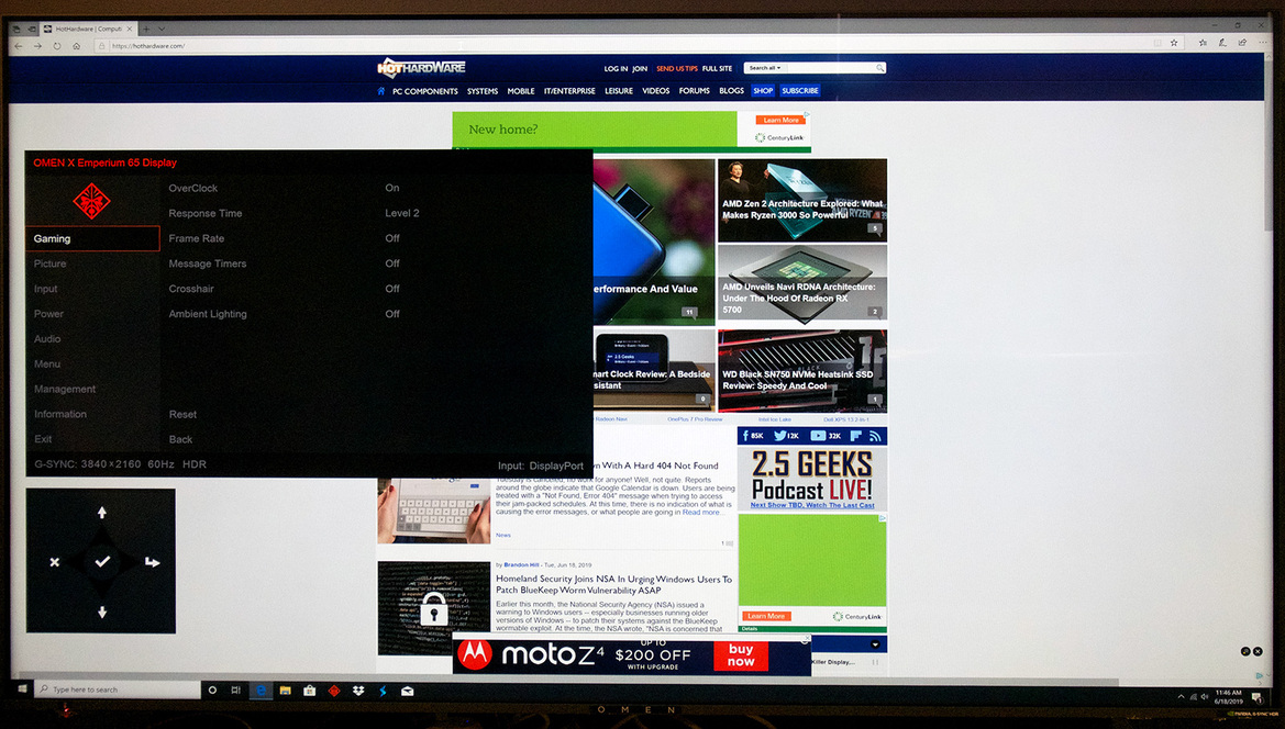 HP Omen X Emperium 65 Review: Massive 144Hz 4K G-SYNC Gaming