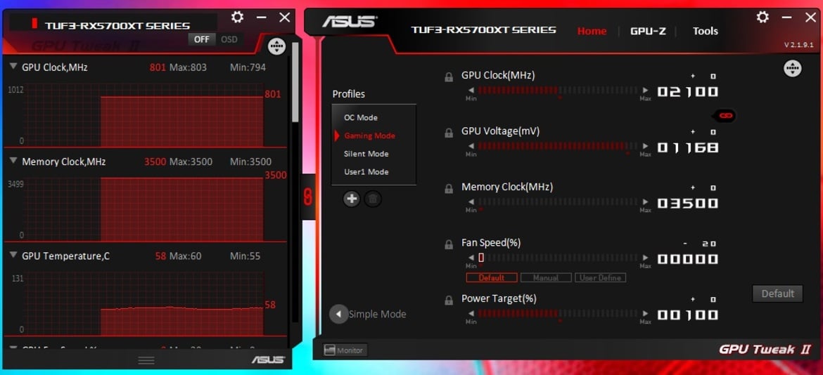 ASUS TUF Gaming X3 Radeon RX 5700 Series Review: Great Coolers, Solid Value