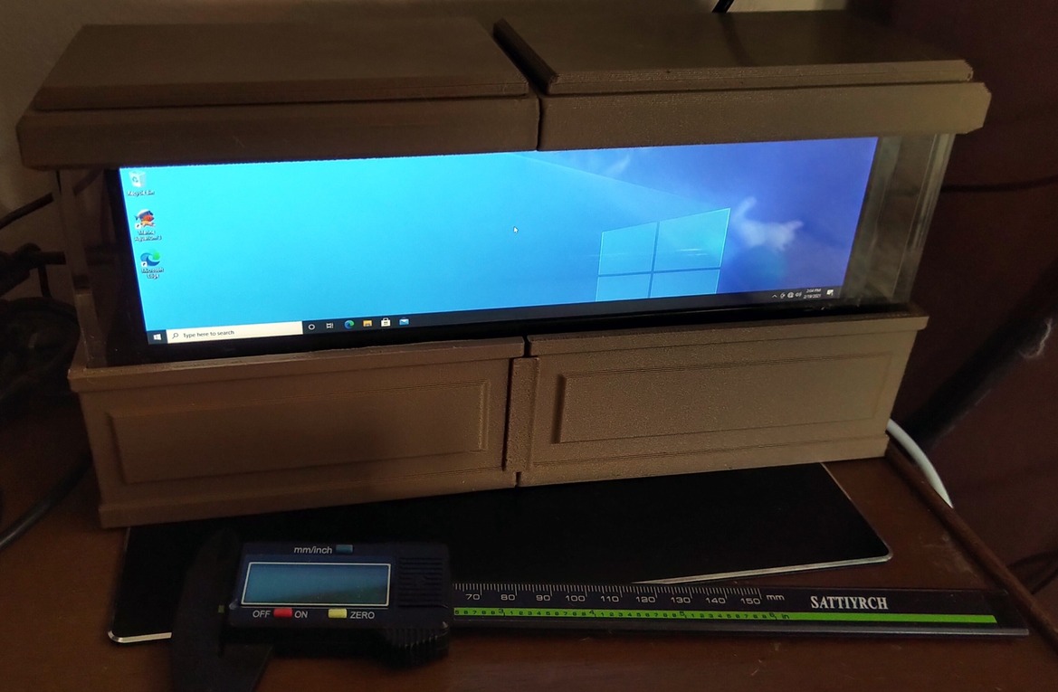 Behold The Sweet Rock Pi X Powered Serene Screen Aquarium And How To Build One