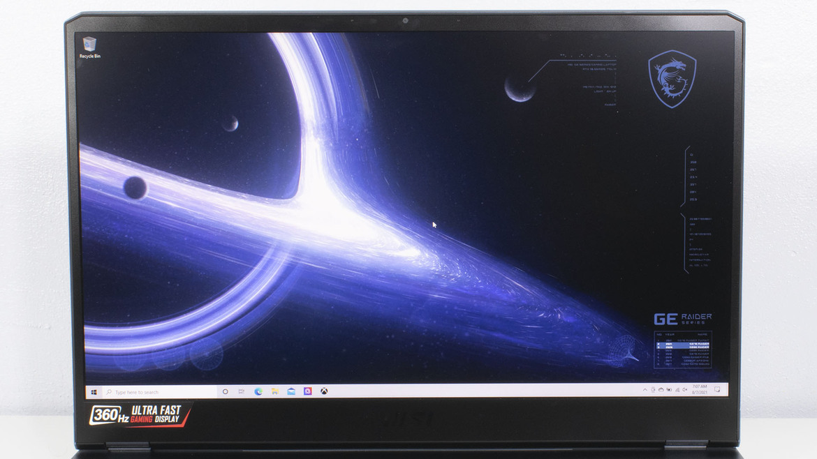 MSI GE76 Raider Laptop Review: Tiger Lake With RTX Gladiator