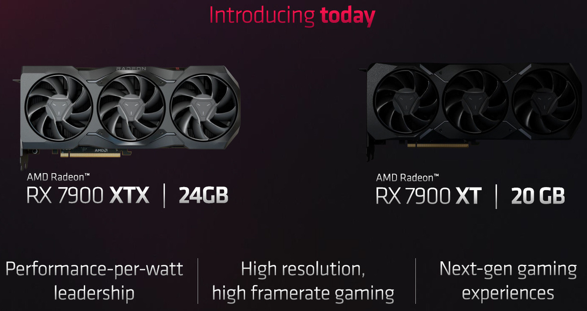 AMD Unveils Radeon RX 7900 XTX And 7900 XT For Performance-Per-Watt Gaming Leadership