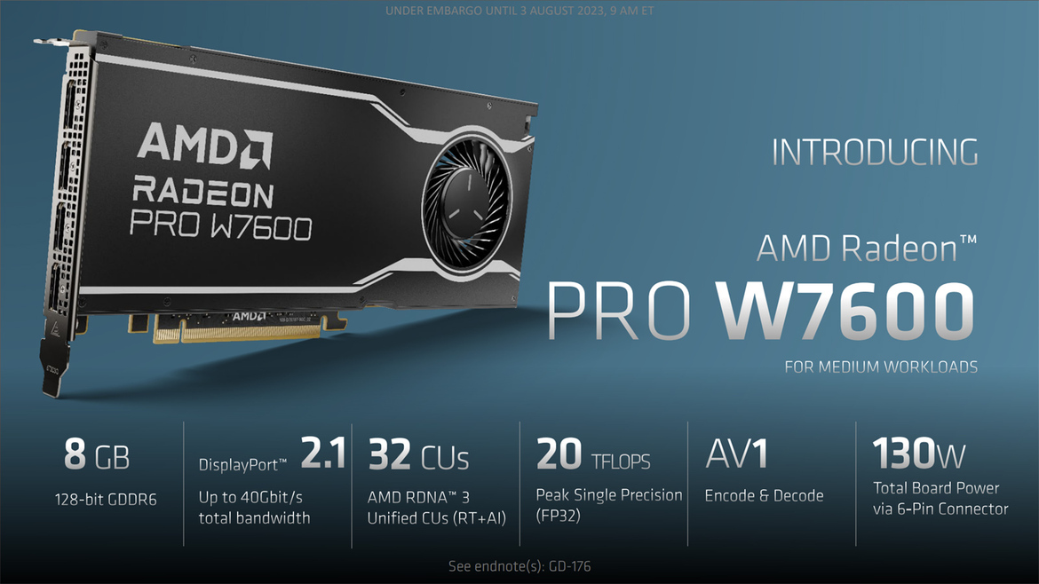 AMD Radeon Pro W7600 And W7500 Review: Value-Driven Pro-Vis Graphics