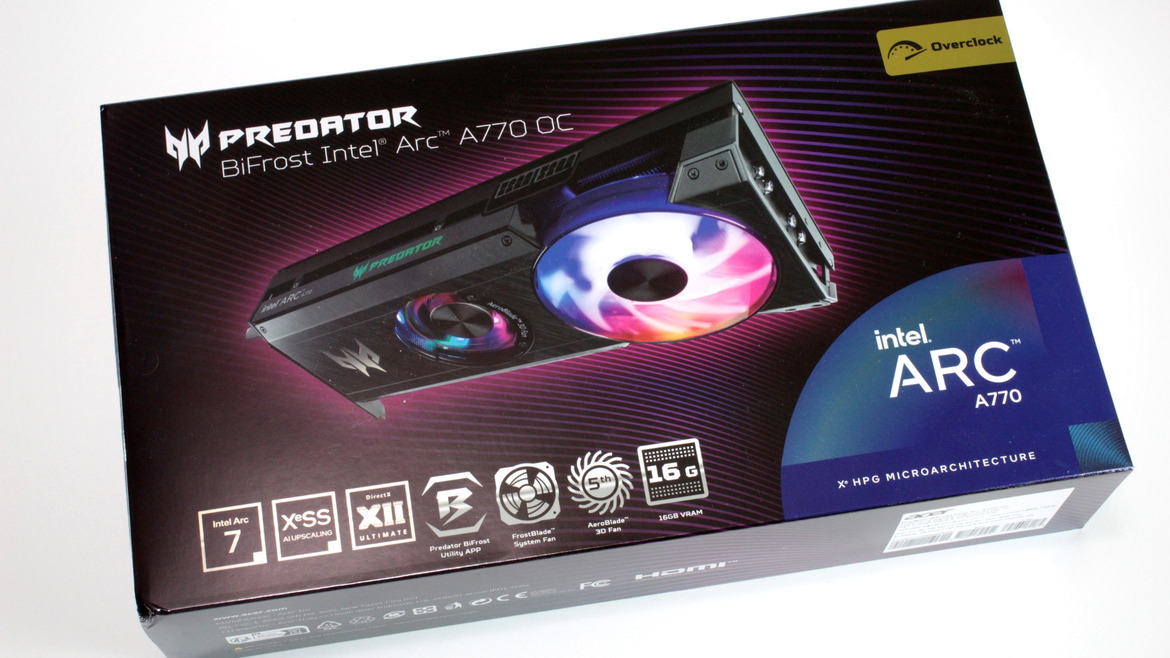 Acer Predator BiFrost Arc A770 OC Graphics Card Review: Intel On-Board