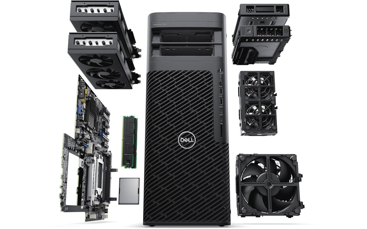 Dell Precision 7875 Workstation Review: 96 Cores With Dual RTX 6000