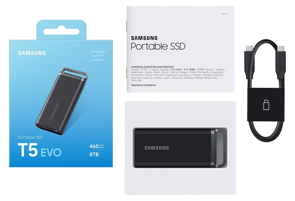 Samsung T5 EVO 8TB SSD Review: Big, Rugged External Storage