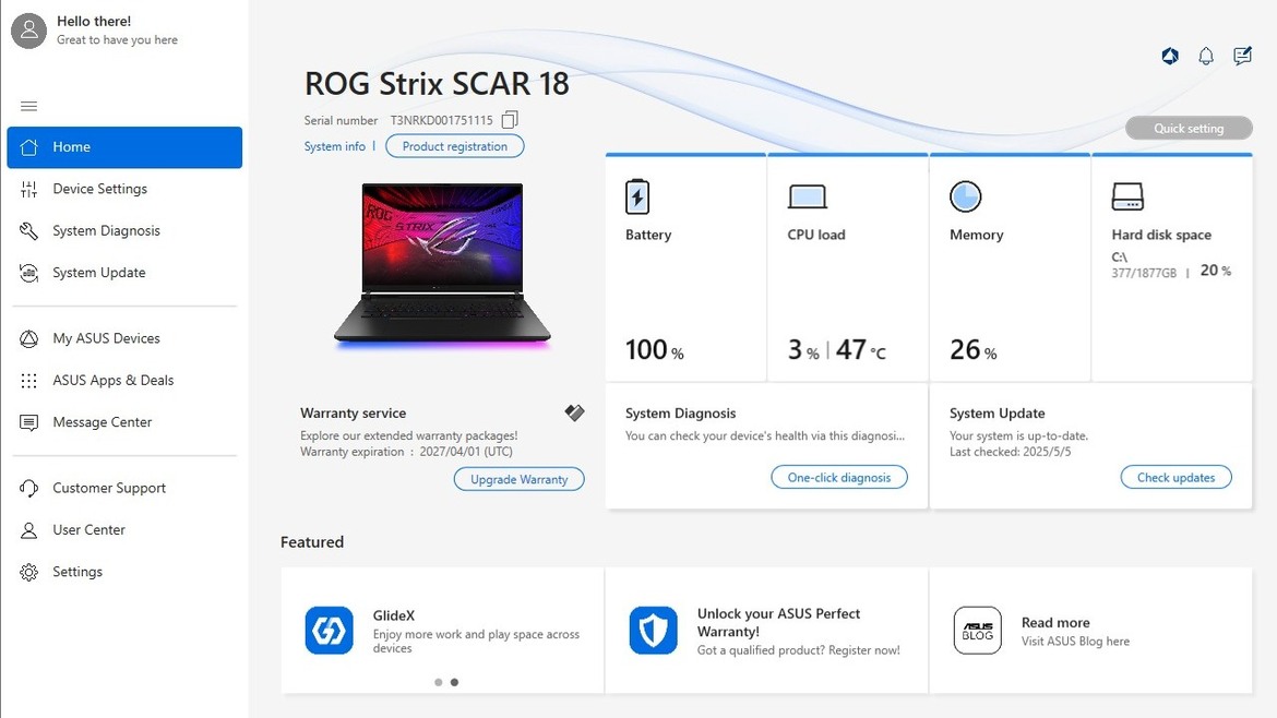 ASUS ROG Strix Scar 18 Review: RTX 5090 Infused Powerhouse
